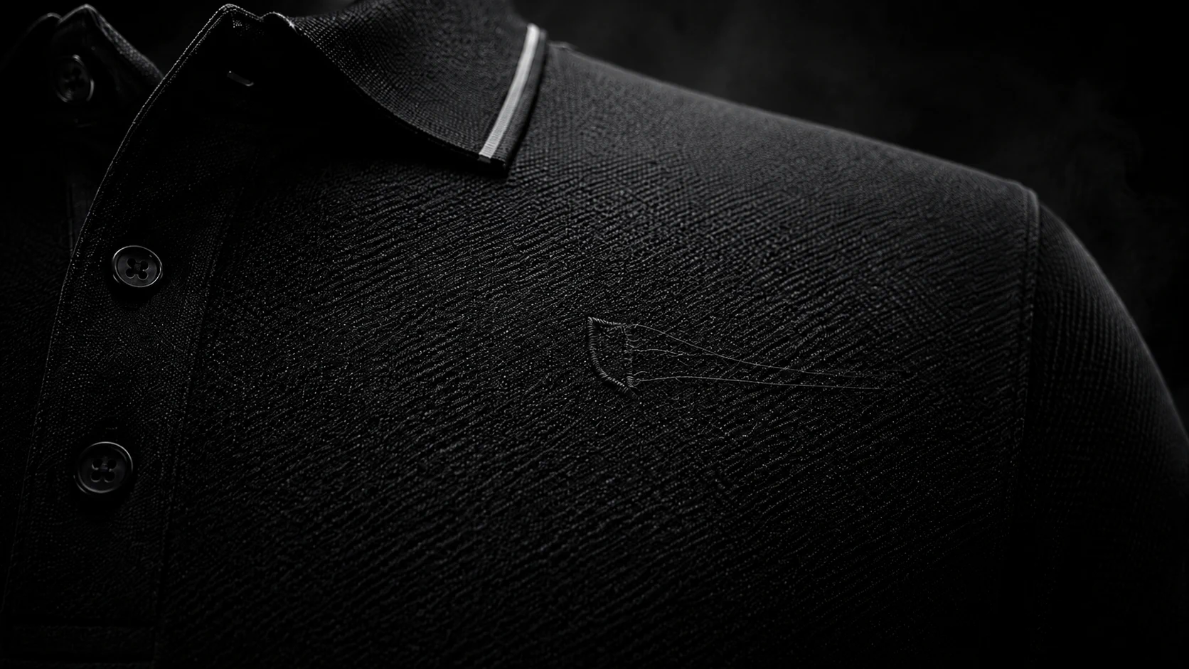 Embossed crest on the chest